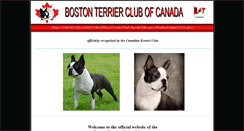 Desktop Screenshot of bostonterrierclubofcanada.com